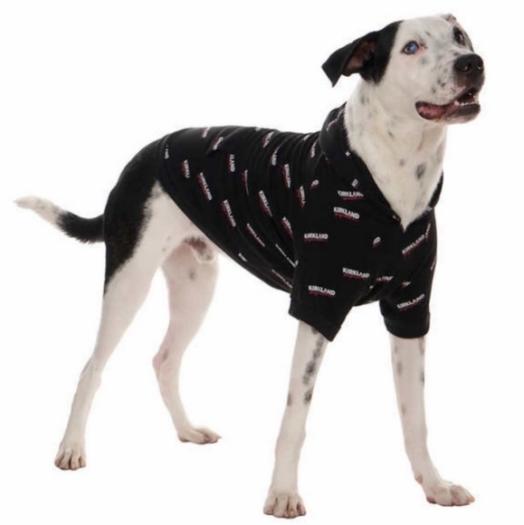 NWT Kirkland Signature Logo Costco Pet Hoodie Shirt Black, Dog Size M - Picture 3 of 11